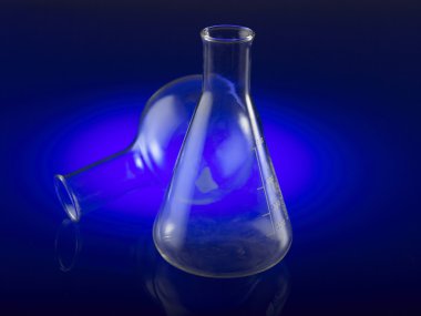 Sıvı laboratuvar malzemesi.