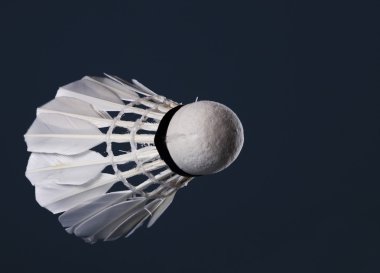 White shuttlecock  for badminton clipart