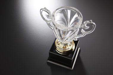 Beautiful crystal trophy clipart