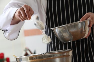 Pudra şekeri Mikser içinde dökme