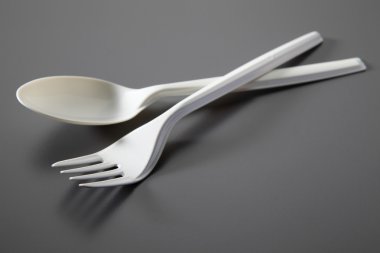 plastik çatal ve kaşık