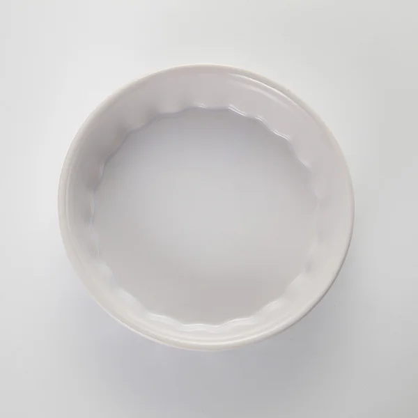 Białe naczynie do pieczenia — Zdjęcie stockowe