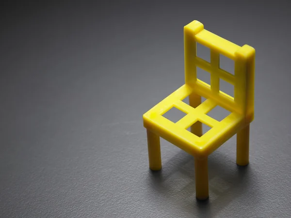 Toy yellow chair — Stock Photo, Image