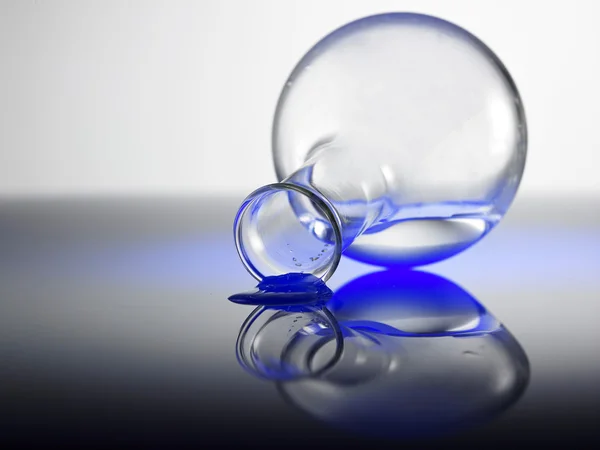 Laboratory glassware with liquid — Stock Photo, Image