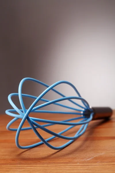 Close up of the blue whisk — Stock Photo, Image