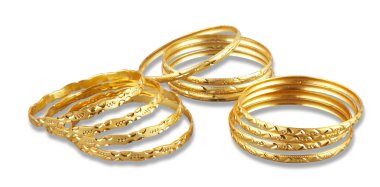 group of Golden bangles