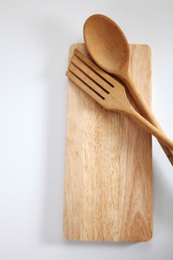 tahta spatula ve kaşık