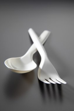 plastik çatal ve kaşık
