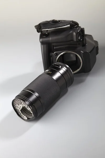 Nefunkční fotoaparát čočka — Stock fotografie