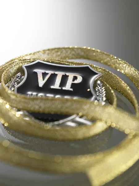 Vip badge with ribbon — Stock Photo, Image