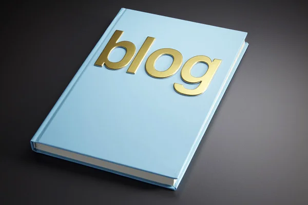 Alphabet blog on the book — Stock Photo, Image