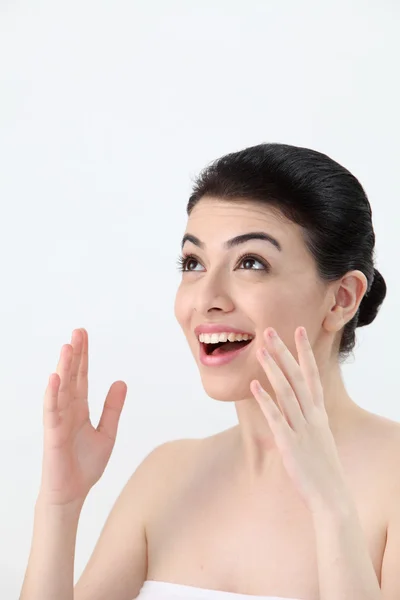 Shocked asian woman — Stock Photo, Image