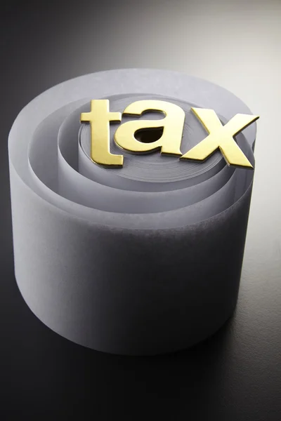 Tiro conceitual sobre impostos — Fotografia de Stock