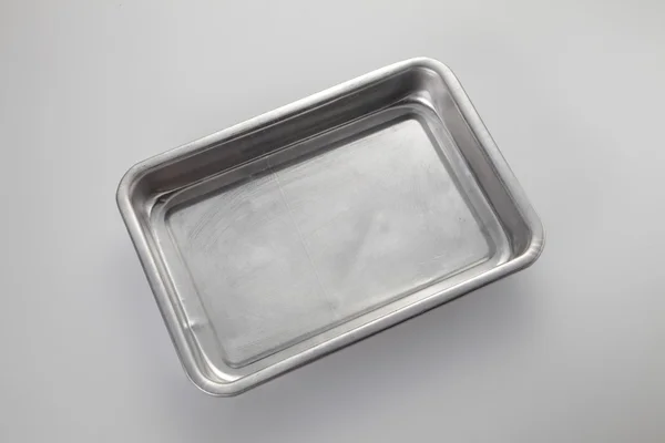 Used Aluminium baking tray Royalty Free Stock Photos