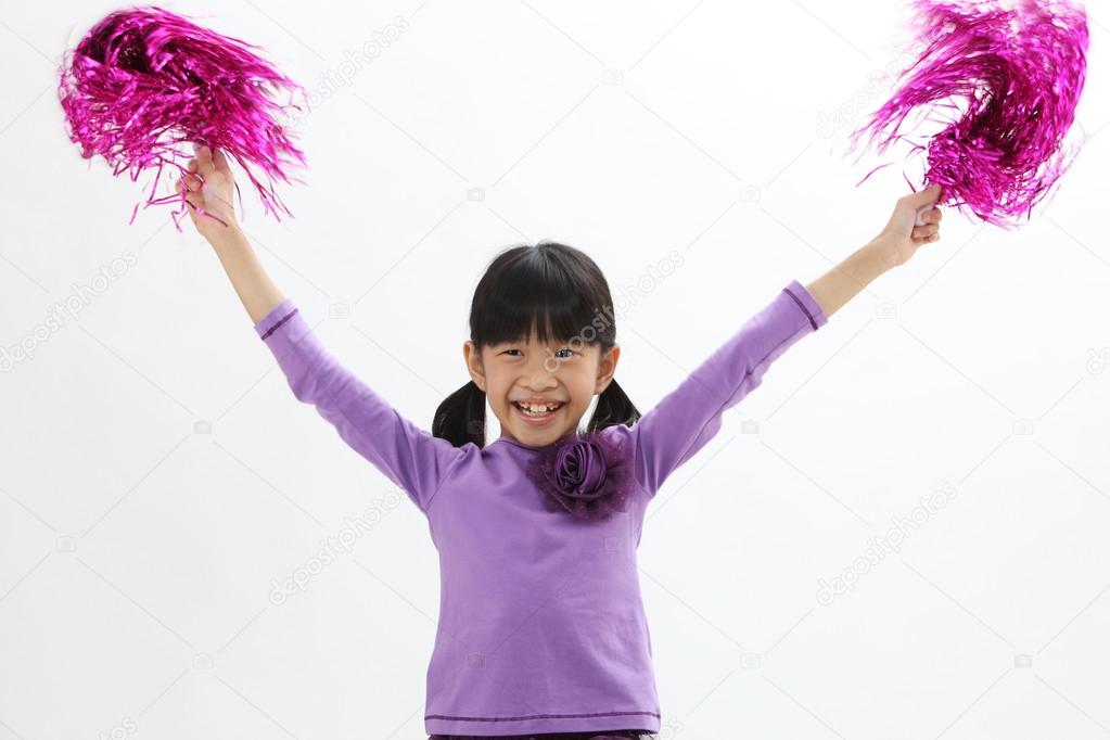 Chinese girl cheerleader