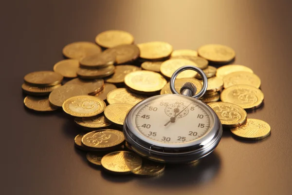 Έννοια του χρόνου και χρήματος — Φωτογραφία Αρχείου