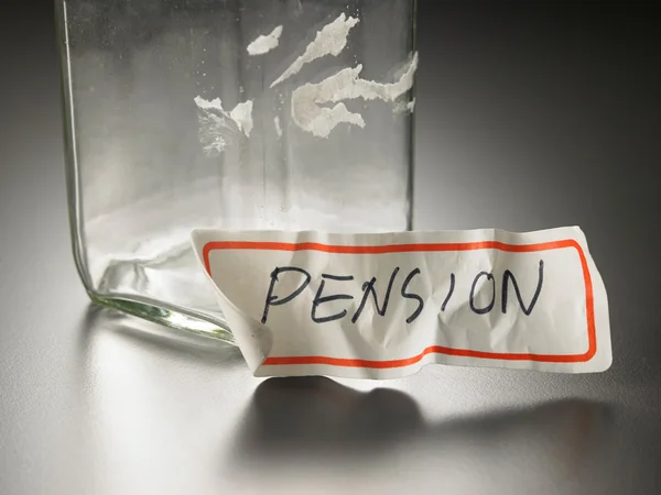 Pension label sticker — Stock Photo, Image