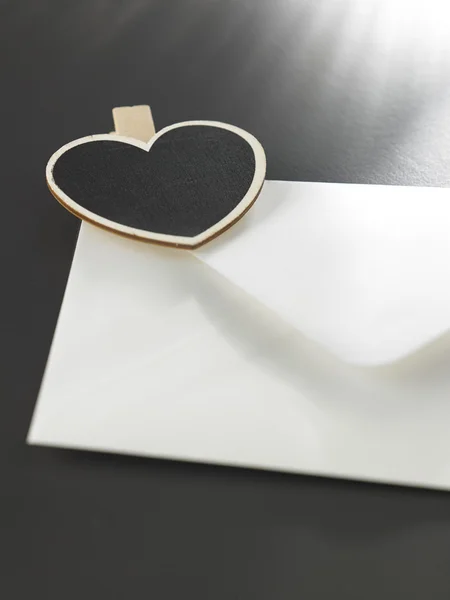 Love letter with heart — Stock Photo, Image