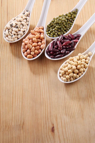 Variety of beans group — Stock Photo, Image