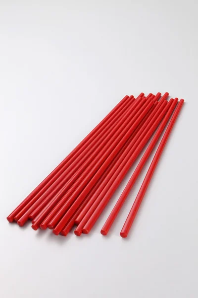 Red chopsticks view — Stock Photo, Image
