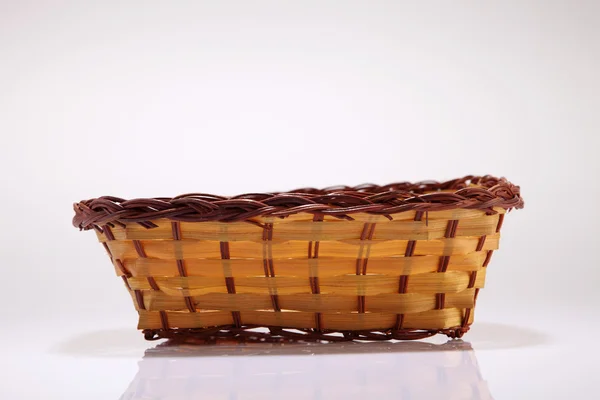 Side view of the bamboo basket — Stock Photo, Image