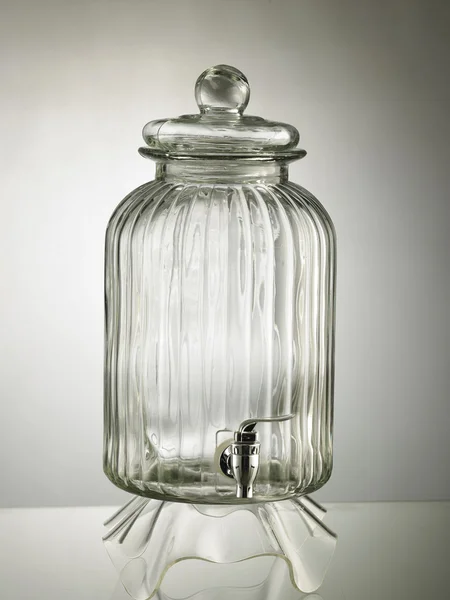 Glass water dispenser — Stock Photo, Image