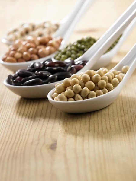 Variety of beans group — Stock Photo, Image