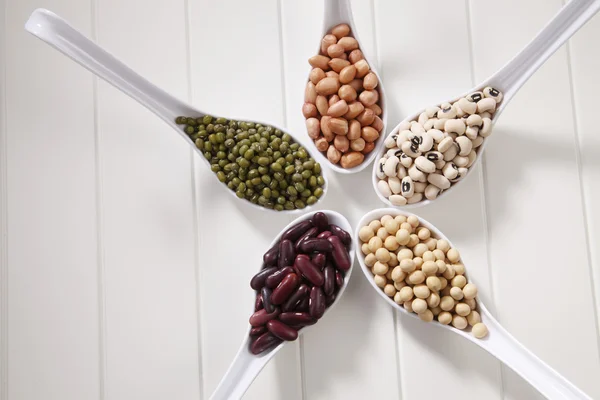 Variety of beans group — Stock Photo, Image