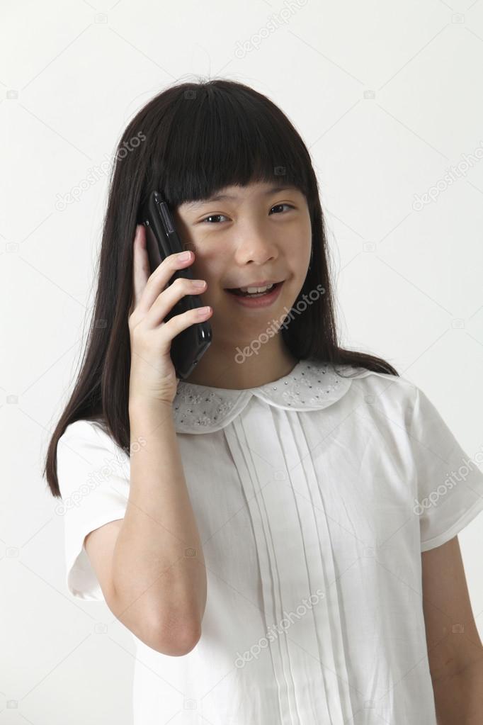 chinese girl on the phone