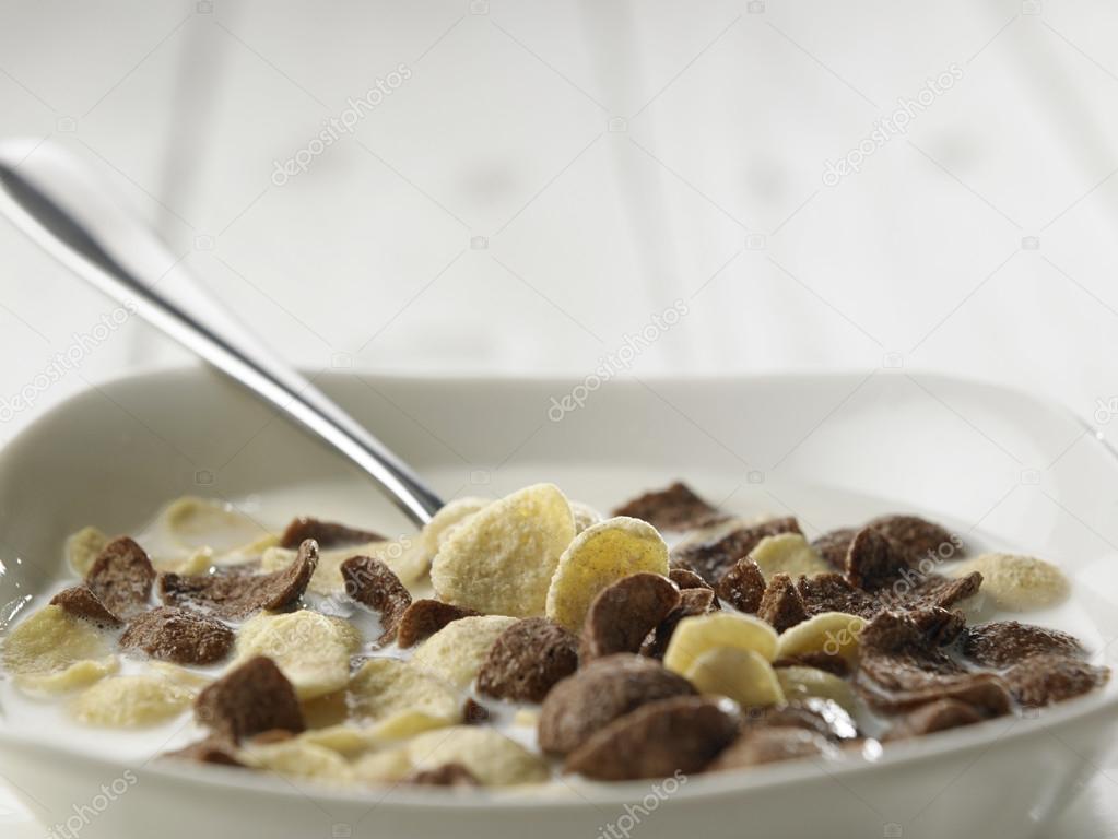 Close up of cereal for breakfast