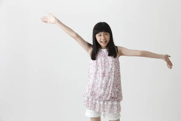 Menina chinesa feliz — Fotografia de Stock