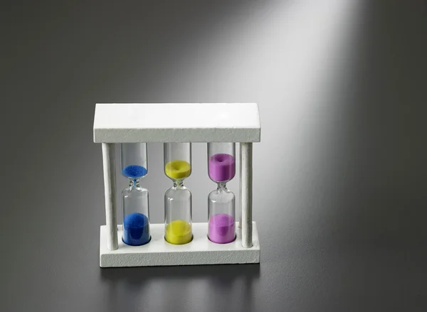 Set kleur sandglasses — Stockfoto