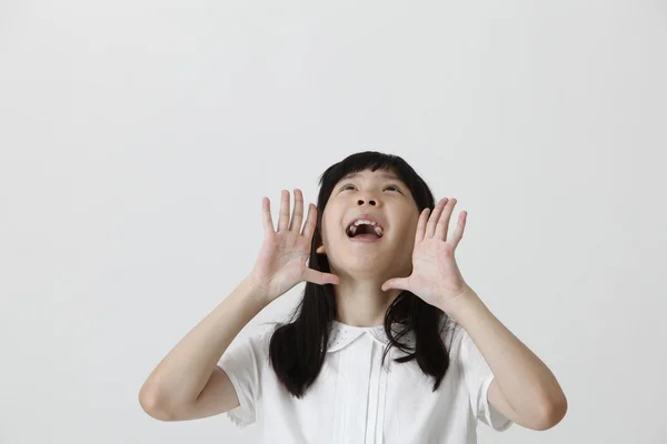 Chica china gritando — Foto de Stock