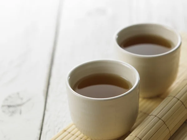 Hot green tea — Stock Photo, Image