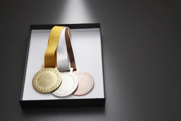 상자에 트리 메달 — 스톡 사진