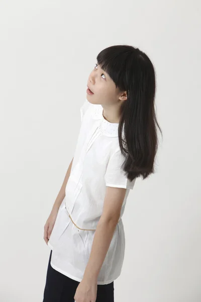 Chiński dziewczynka wątpliwości — Zdjęcie stockowe