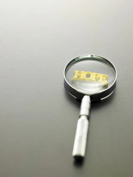 Magnifying glass focus — Stock Photo, Image