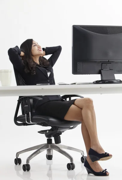 Business woman relaxing — Stock Photo, Image