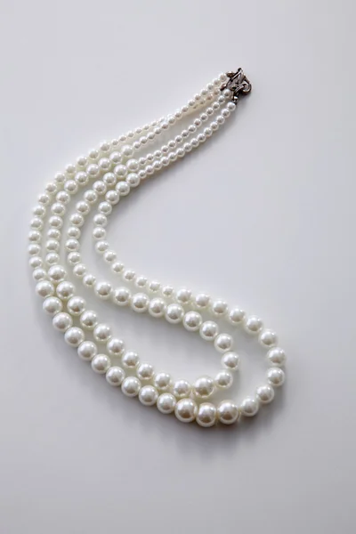 Pearls necklace view — Stock Photo, Image