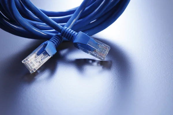 Rolled network cable — Stock Photo, Image