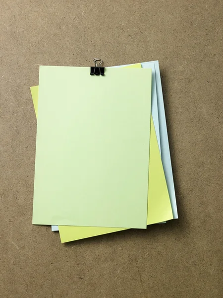 Farbpapier mit Ordner — Stockfoto