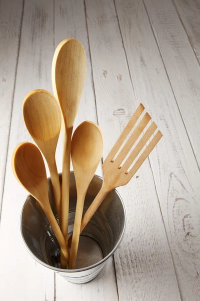 Wooden kitchen ware — Stock Photo, Image