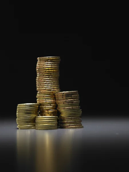 Stacks of copper coins — Stock Photo, Image