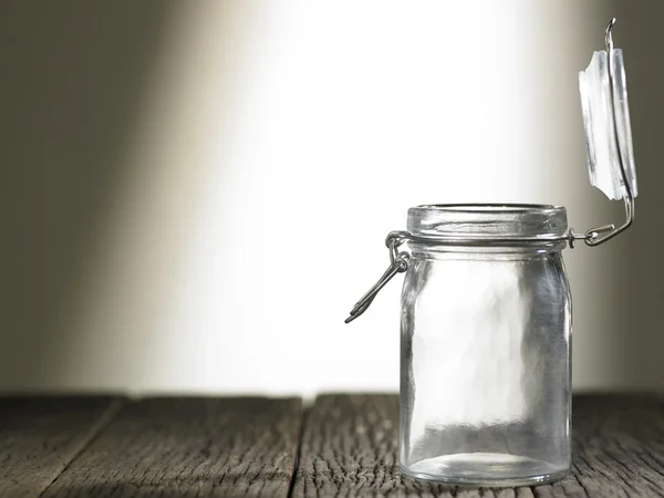 Jar with open lid — Stock Photo, Image