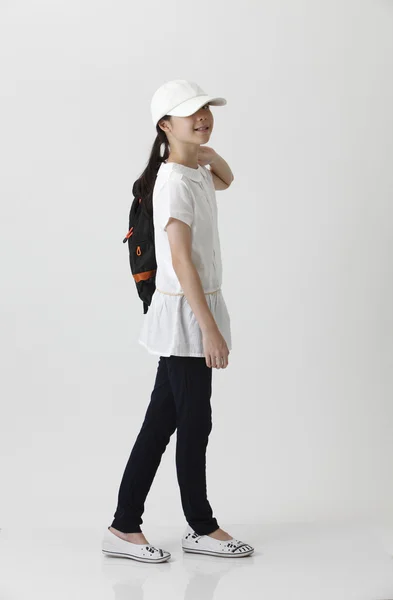 Portrait of teenager with backpack — Stock Photo, Image