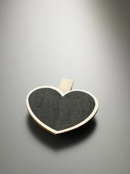 Gray heart shape — Stock Photo, Image