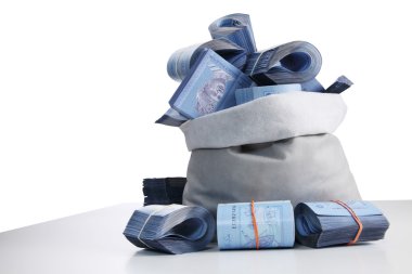 Beyaz üzerine Malezya Ringiti