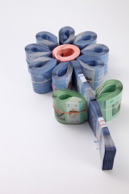 Beyaz üzerine Malezya Ringiti