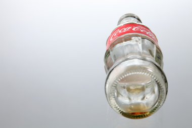 empty bottle of coca cola