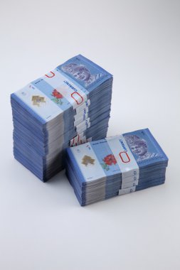 Beyaz üzerine Malezya Ringiti